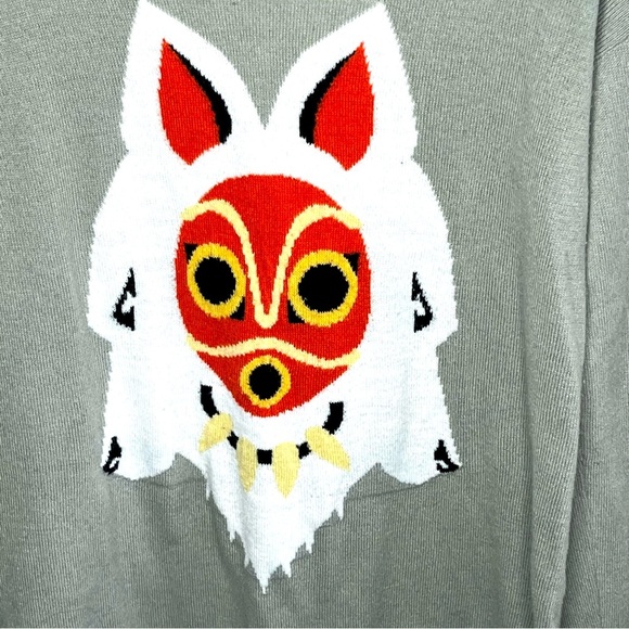 Princess Mononoke Wolf Spirit Sweater Studio Ghibli Inspired – Anime Pullover - Picture 2 of 4
